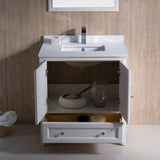 Fresca FVN2030AW Oxford 30" Traditional Bathroom Vanity in Antique White