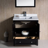 Fresca FVN2030ES Oxford 30" Espresso Traditional Bathroom Vanity