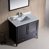 Fresca FVN2036ES Oxford 36" Espresso Traditional Bathroom Vanity