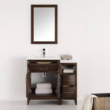 Fresca FVN21-2412AC Cambridge 36" Antique Coffee Traditional Bathroom Vanity with Mirror