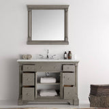 Fresca FVN2248SA Kingston 49" Antique Silver Traditional Bathroom Vanity with Mirror