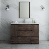 Fresca FVN31-122412ACA-FC Formosa 48" Floor Standing Modern Bathroom Vanity with Mirror