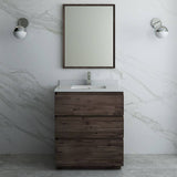 Fresca FVN3130ACA-FC Formosa 30" Floor Standing Modern Bathroom Vanity with Mirror