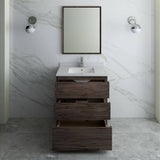 Fresca FVN3130ACA-FC Formosa 30" Floor Standing Modern Bathroom Vanity with Mirror