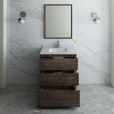 Fresca FVN3130ACA-FC Formosa 30" Floor Standing Modern Bathroom Vanity with Mirror in Acacia