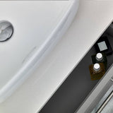 Fresca FVN6130GR-VSL Lucera 30" Gray Wall Hung Vessel Sink Modern Bathroom Vanity with Medicine Cabinet