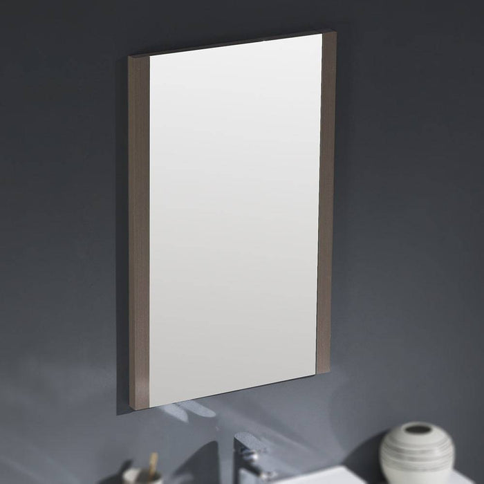 Fresca FVN62-122412GO-UNS Torino 48" Gray Oak Modern Bathroom Vanity with 2 Side Cabinets & Integrated Sink