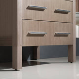 Fresca FVN6224GO-UNS Torino 24" Gray Oak Modern Bathroom Vanity with Integrated Sink