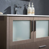 Fresca FVN6236GO-UNS Torino 36" Gray Oak Modern Bathroom Vanity with Integrated Sink