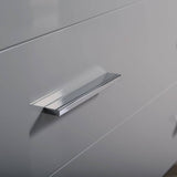 Fresca FVN6236GR-UNS Torino 36" Gray Modern Bathroom Vanity with Integrated Sink