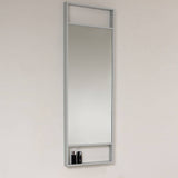 Fresca FVN8002WH Pulito 16" Small White Modern Bathroom Vanity with Tall Mirror
