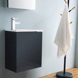 Fresca FVN8003GG Valencia 20" Dark Slate Gray Wall Hung Modern Bathroom Vanity with Medicine Cabinet