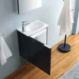 Fresca FVN8003GG Valencia 20" Dark Slate Gray Wall Hung Modern Bathroom Vanity with Medicine Cabinet