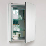 Fresca FVN8006BW Nano 24" Black Modern Bathroom Vanity with Medicine Cabinet