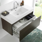 Fresca FVN8010GO Mezzo 39" Gray Oak Modern Bathroom Vanity with Medicine Cabinet