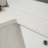 Fresca FVN8119GO Allier 60" Gray Oak Modern Double Sink Bathroom Vanity with Mirror