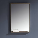 Fresca FVN8125GO Allier 24" Gray Oak Modern Bathroom Vanity with Mirror