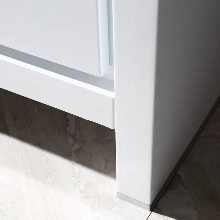 Fresca FVN8125WH Allier 24" White Modern Bathroom Vanity with Mirror