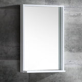 Fresca FVN8125WH Allier 24" White Modern Bathroom Vanity with Mirror