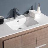 Fresca FVN8140GO Allier 40" Gray Oak Modern Bathroom Vanity with Mirror