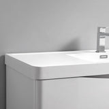 Fresca FVN9032WH Tuscany 32" Glossy White Wall Hung Modern Bathroom Vanity with Medicine Cabinet