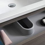 Fresca FVN93-301230MGO-D Lazzaro 72" Gray Wood Free Standing Double Sink Modern Bathroom Vanity with Medicine Cabinet