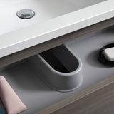 Fresca FVN93-3030MGO-D Lazzaro 60" Gray Wood Free Standing Double Sink Modern Bathroom Vanity with Medicine Cabinet