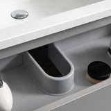 Fresca FVN93-361236GR-D Lazzaro 84" Gray Free Standing Double Sink Modern Bathroom Vanity with Medicine Cabinet