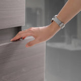 Fresca FVN9336MGO Lazzaro 36" Gray Wood Free Standing Modern Bathroom Vanity with Medicine Cabinet