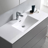 Fresca FVN9348GR Lazzaro 48" Gray Free Standing Modern Bathroom Vanity with Medicine Cabinet