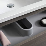 Fresca FVN9360MGO-S Lazzaro 60" Gray Wood Free Standing Single Sink Modern Bathroom Vanity with Medicine Cabinet