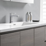 Fresca FVN9360MGO-S Lazzaro 60" Gray Wood Free Standing Single Sink Modern Bathroom Vanity with Medicine Cabinet