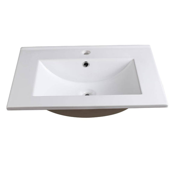 Fresca FVS6224WH Torino 24" White Integrated Sink / Countertop