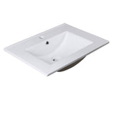 Fresca FVS6224WH Torino 24" White Integrated Sink with Countertop