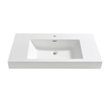 Fresca FVS8005WH Valencia 42" White Integrated Sink / Countertop