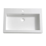 Fresca FVS8030WH Livello 30" White Integrated Sink with Countertop