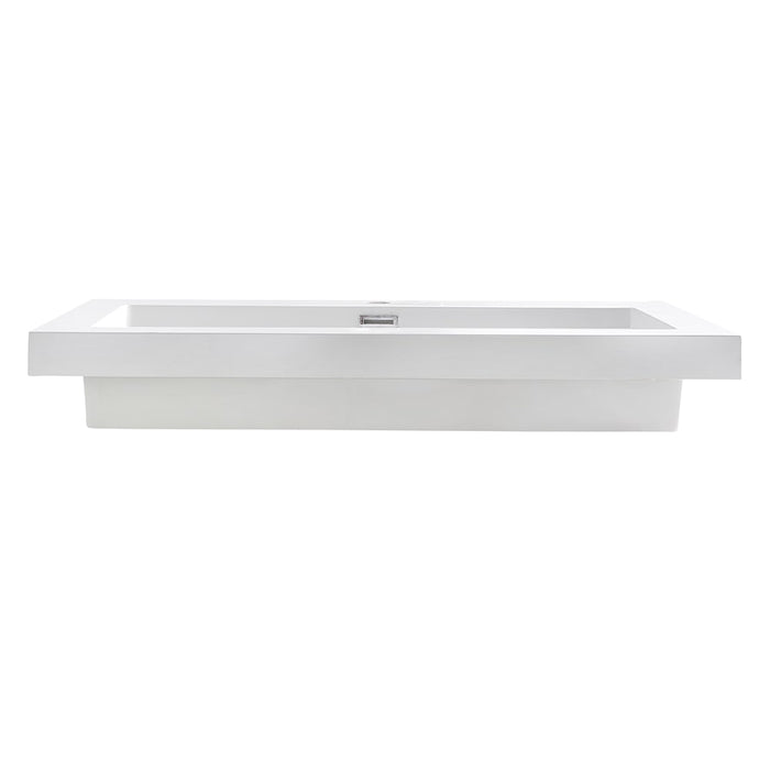 Fresca FVS8080WH Medio 32" White Integrated Sink with Countertop