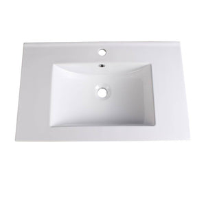 Fresca FVS8130WH Allier 30" White Integrated Sink / Countertop