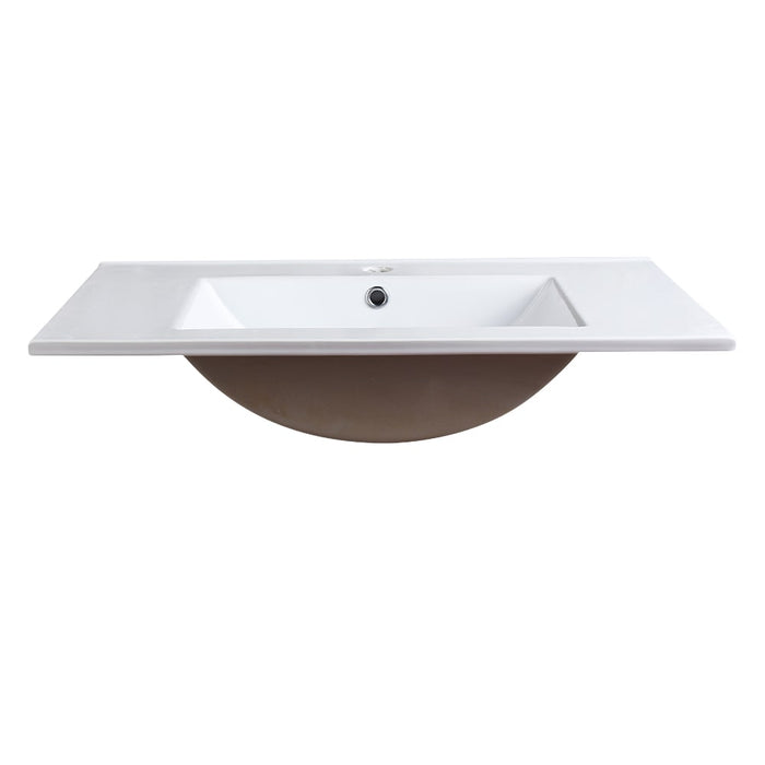 Fresca FVS8130WH Allier 30" White Integrated Sink with Countertop