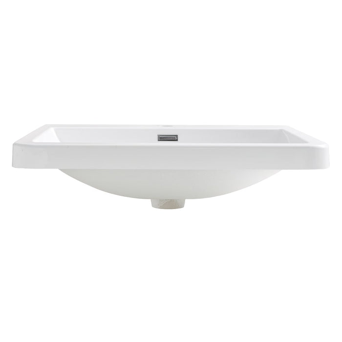 Fresca FVS8525WH Milano 26" White Integrated Sink with Countertop