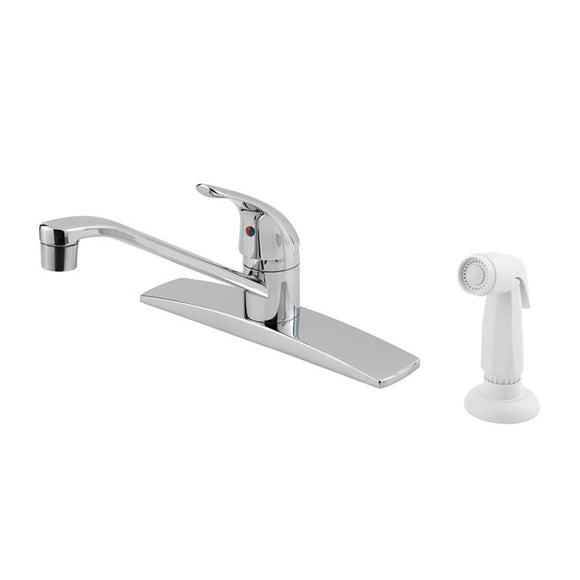 Pfister G134-4444 Pfirst Kitchen Faucet with Side Spray in Polished Chrome
