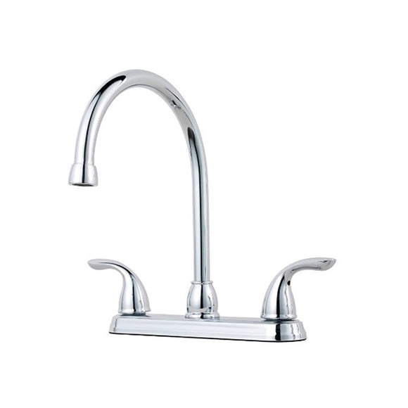 Pfister G136-2000 Pfirst Series Double Handle Kitchen Faucet in Polished Chrome