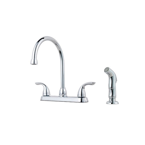 Pfister G136-5000 Pfirst Kitchen Faucet with Side Spray in Polished Chrome