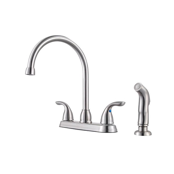 Pfister G136-500S Pfirst Kitchen Faucet with Side Spray in Stainless Steel