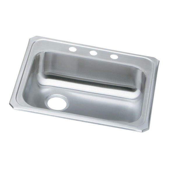 Elkay GECR2521L4 Celebrity Stainless Steel 25" x 21-1/4" x 5-3/8", 1-Bowl Top Mount Kitchen Sink