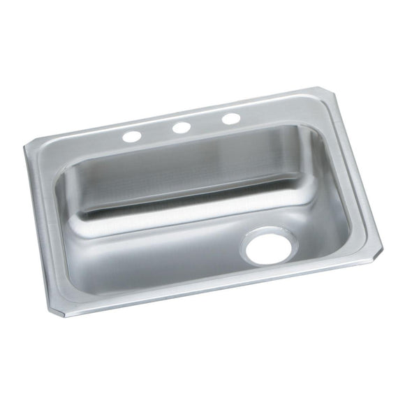 Elkay GECR2521R4 Celebrity Stainless Steel 25" x 21-1/4" x 5-3/8", 1-Bowl Top Mount Kitchen Sink