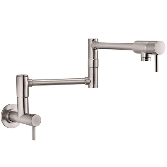 Pfister GT533-PFS Lita Double Handle 1-Hole Potfiller Kitchen Faucet in Stainless Steel