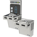 Elkay HTHB-HACG8BLSS-WF Halsey Taylor HydroBoost Filling Station and Bi-Level Water Cooler, Filtered 8 GPH
