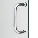 DreamLine D2096034XXC0001 Infinity-Z 34"D x 60"W x 78 3/4"H Sliding Shower Door, Base, and White Wall Kit in Chrome and Clear Glass