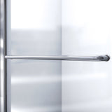 Dreamline SHDR-0960580-09 Infinity-Z 56-60"W x 58"H Semi-Frameless Sliding Tub Door, Clear Glass in Satin Black
